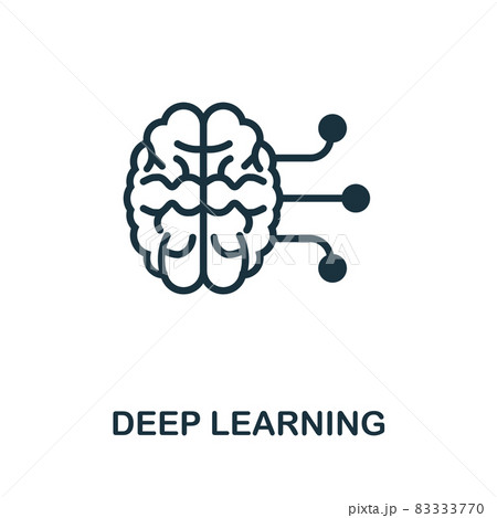 Deep Learning icon. Monochrome sign from industry 4.0 collection. Creative Deep Learning icon illustration for web design, infographics and more Deep Learning icon. Monochrome sign from industry 4.0 collection. Creative Deep Learning icon illustration for web design, infographics and more 83333770