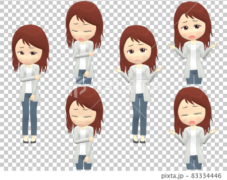 [Trouble A] Female cardigan wave front 83334446