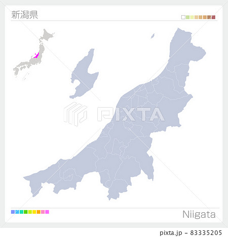 新潟県の地図・Niigata 83335205