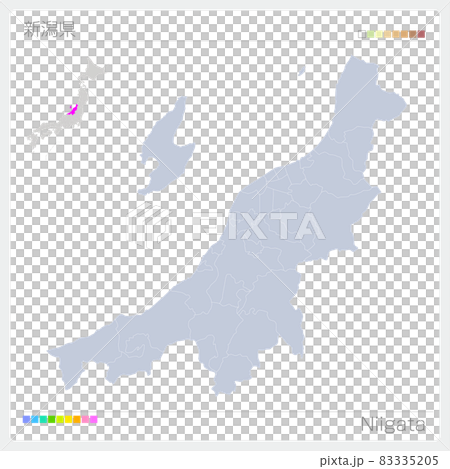 新潟県の地図・Niigata 83335205