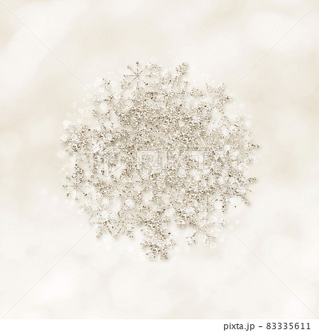 Winter image Snowflake Glitter material Cold - Stock Illustration  [83037488] - PIXTA