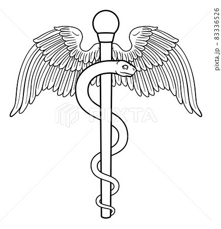Rod of Asclepius Aesculapius Medical Symbol - Stock Illustration [83336526]  - PIXTA