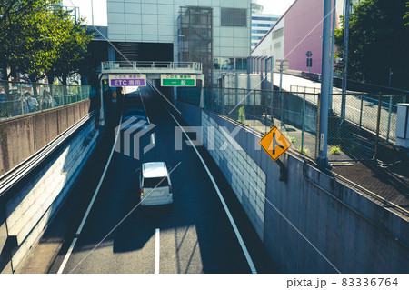 高速道路 ETC専用と一般 首都高八重洲線西銀座乗継所　b-3 マット感 83336764