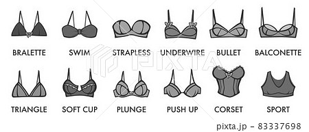 Different bra models, women clothes top collection 83337698