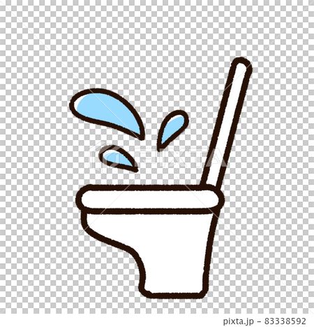 水漏れしている洋式トイレ 83338592