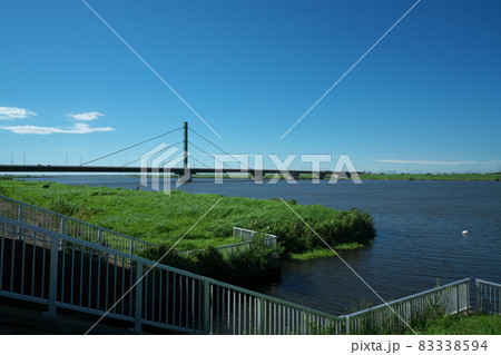 利根川の風景 83338594