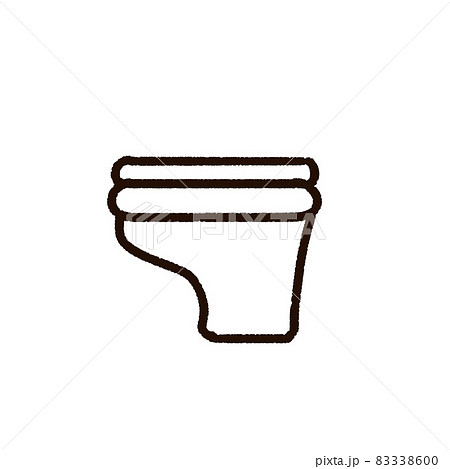 蓋が閉まっているトイレ　タンクレス 83338600