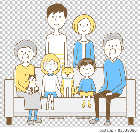 Family three generation sofa 83339080