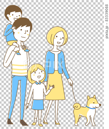 散歩 家族 二世代 散歩 家族 二世代 83339088