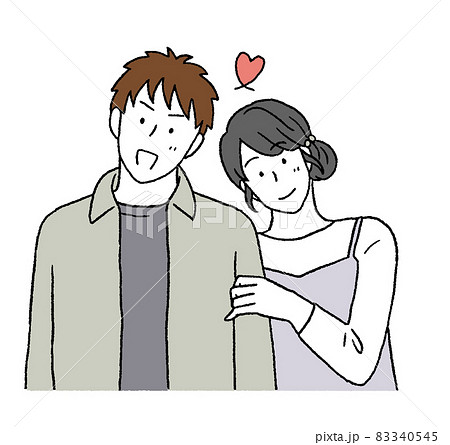 Simple touch illustration of a couple of men... - Stock Illustration  [83340545] - PIXTA