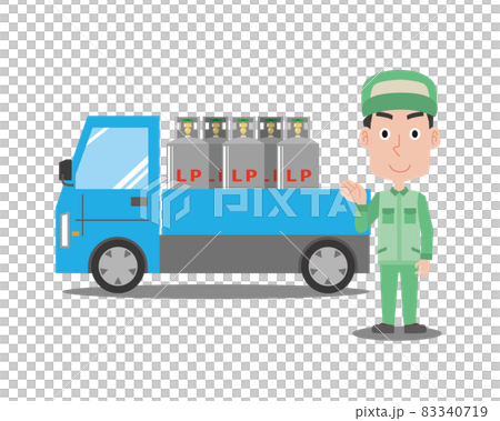 運送丙烷氣的男子 運送丙烷氣的男子 83340719