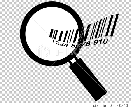 放大鏡放大鏡搜索互聯網購物條碼支付圖標 83340840