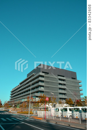 水戸市役所庁舎と周辺の街並み 水戸市役所庁舎と周辺の街並み 83342608