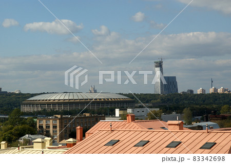 General view of the city of Moscow with a high point, Russia General view of the city of Moscow with a high point, Russia 83342698