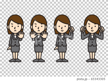 Working person, female office worker, suit, businessman Working person, female office worker, suit, businessman 83343305