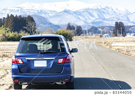 クルマと冬山 クルマと冬山 83344050