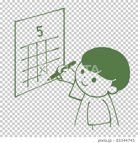 カレンダーに予定を書き込む人 83344743