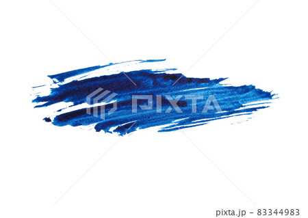 blue abstract watercolor paint brush stroke texture isolated on white background for logo and banner. design, creative, and illustration. blue abstract watercolor paint brush stroke texture isolated on white background for logo and banner. design, creative, and illustration. 83344983