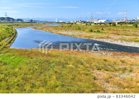 稲城大橋/多摩川より上流方向/是政橋方面を望む(東京都稲城市)【2021.10】 稲城大橋/多摩川より上流方向/是政橋方面を望む(東京都稲城市)【2021.10】 83346042