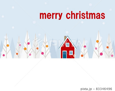 メリークリスマス 冬風景 雪 メリークリスマス 冬風景 雪 83346496