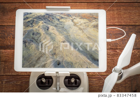 Colorado foothills aerial view 83347458