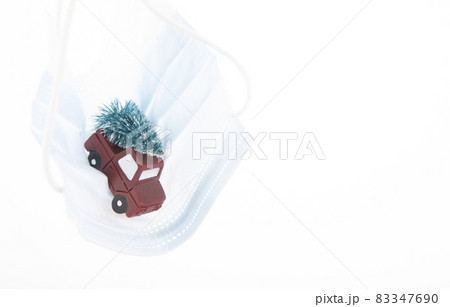 image of medical mask toy car white background image of medical mask toy car white background 83347690