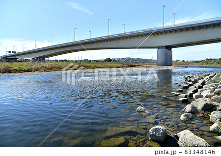 稲城大橋／多摩川を下流／府中市側より望む(東京都府中市)【2021.10】 83348146