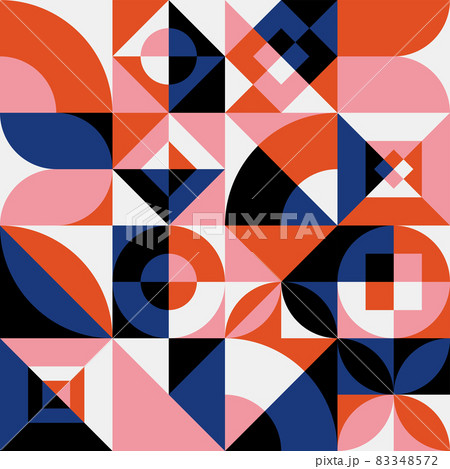 Bauhaus Colorful Seamless Background 83348572