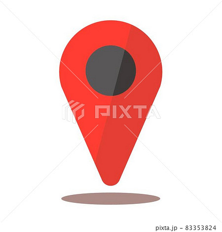 Map pin red - Stock Illustration [83353824] - PIXTA