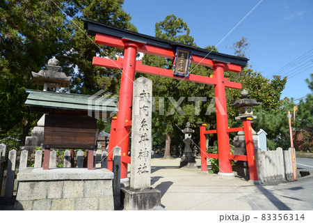 太子道　糸井神社　鳥居　奈良県川西町結崎 83356314