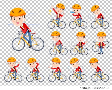 A set of men's sales happi coats on a road bike 83356508