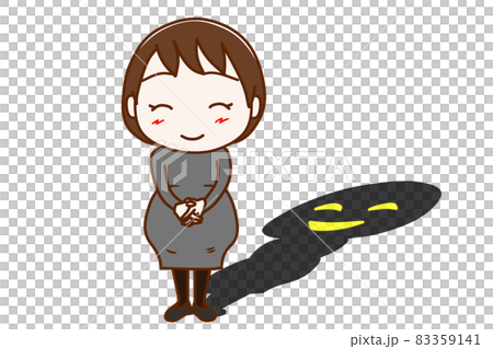 (黒人間・影)笑顔でも心の中では何を思っているか分からない妊婦 (黒人間・影)笑顔でも心の中では何を思っているか分からない妊婦 83359141