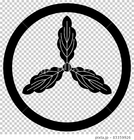 The crest is a circle with a Tosa oak leaf. It is the family crest of Yamauchi Kazutoyo, Yamauchi Toyoaki, and Yamauchi Toyoshige. 83359926