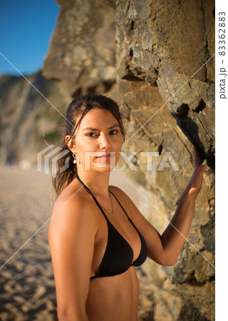 Lovely female at beach Lovely female at beach 83362883