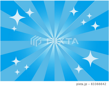 青い集中線ときらきらした背景 83366642