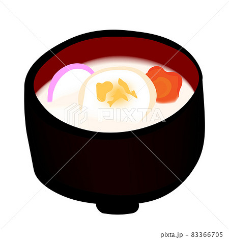 お雑煮 正月料理イラスト のイラスト素材