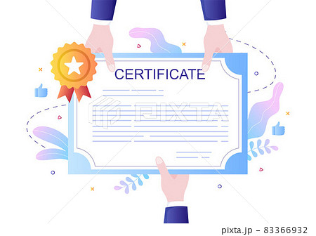 Certificate Document Icon with License Badge, Diploma and Medal for Website, Poster or Brochure Background Vector Illustration Certificate Document Icon with License Badge, Diploma and Medal for Website, Poster or Brochure Background Vector Illustration 83366932