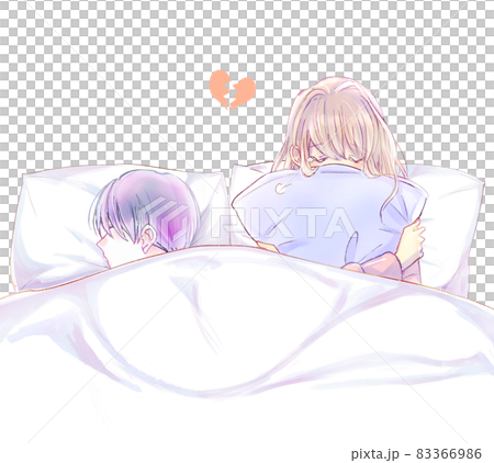 A woman who mourns the distance from her partner 83366986