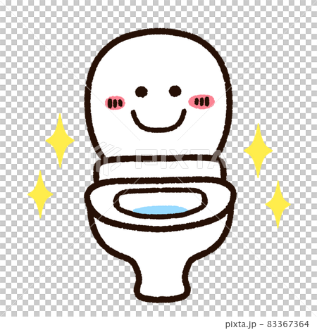 Clean toilet character 83367364