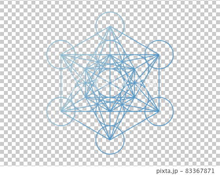 Sacred Geometric Pattern Metatron Cube 83367871