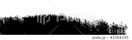 Black grass silhouette. Vector illustration 83368195