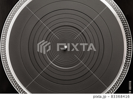turntable platter, top view turntable platter, top view 83368416