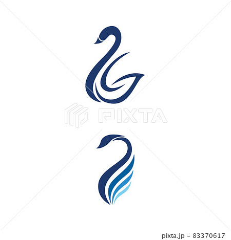 Swan icon Template vector illustration Swan icon Template vector illustration 83370617