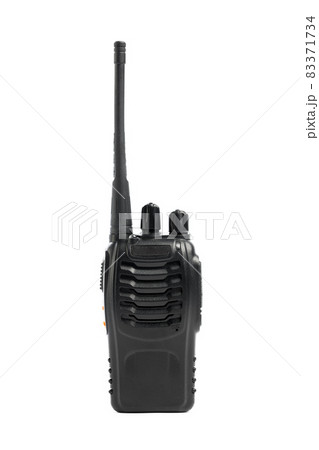 portable radio Walkie-talkie isolated on white 83371734