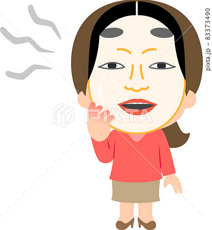 能面を被った女性 能面を被った女性 83373490