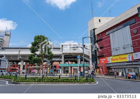 都市風景　新松戸駅前の街並み　千葉県松戸市 83373513