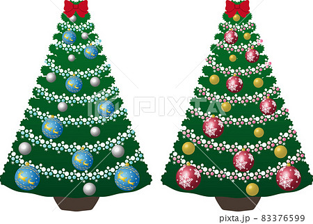 クリスマスツリー トナカイ・雪結晶ボール セット クリスマスツリー トナカイ・雪結晶ボール セット 83376599