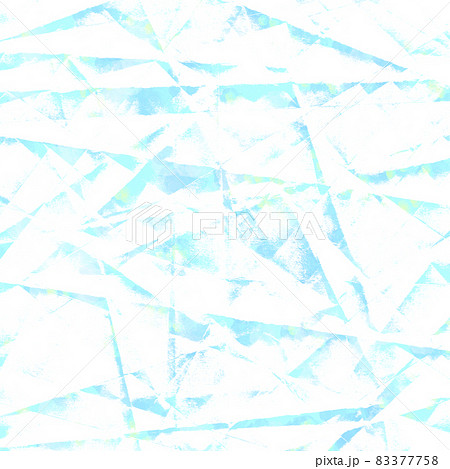 正方形 キラキラと光を浴びた青いガラスみたいな背景のイラスト素材