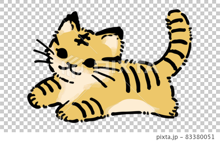 Tiger hand drawn illustration vector Tiger hand drawn illustration vector 83380051