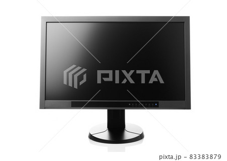 professional graphic monitor isolated on white professional graphic monitor isolated on white 83383879